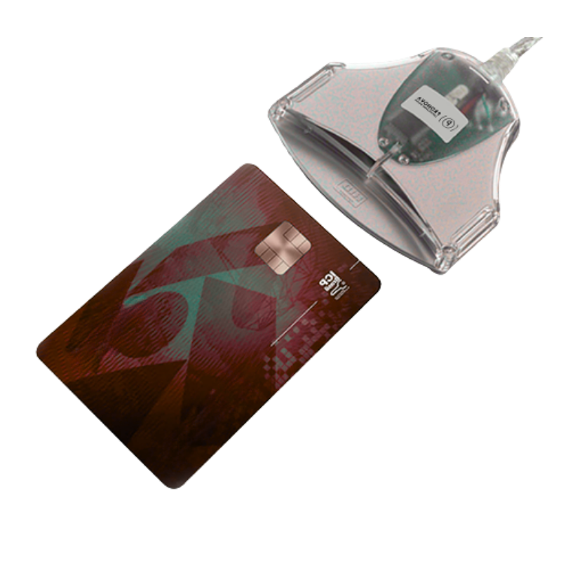 Imagem de uma leitora de cartão